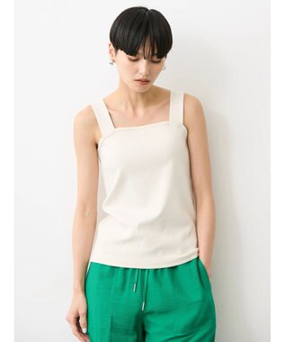 AMERICAN HOLIC 抗菌防臭テレコベアタンクトップ Ivory