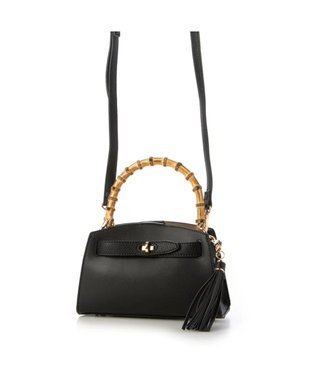 UNBILLION カシュカシュ cachecache / バンブーヒネリミニハンドバッグ ブラック