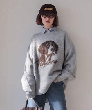 WEGO 【ユニセックス着用ITEM/MLサイズ展開/25年秋冬新作】ファジーグラフィックプルオーバー