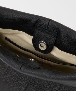 russet レザーミニショルダーバッグ(CE-1657) Black