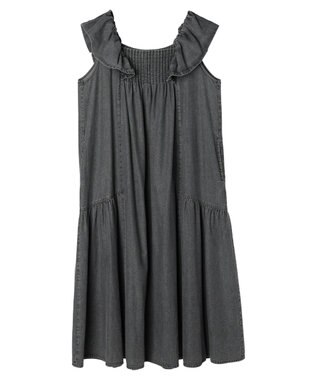 Green Parks ■ＥＳＣＡＲ　デニムピンタックワンピース Gray