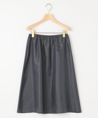 組曲 【WEB限定】クレープストレッチ シャツワンピース ネイビー系