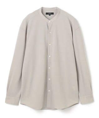 JOSEPH HOMME ウールツイストジャージー　バンドカラーシャツ アイボリー系