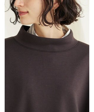 CRAFT STANDARD BOUTIQUE ポンチモックネックビッグプルオーバー Charcoal Gray