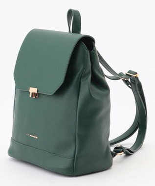 LA BAGAGERIE フロント金具デイリーリュック グリーン
