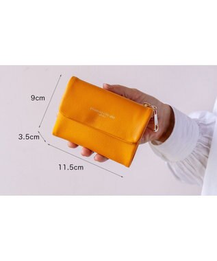 tsumori chisato CARRY ソフトラム 3つ折り財布 キャメル