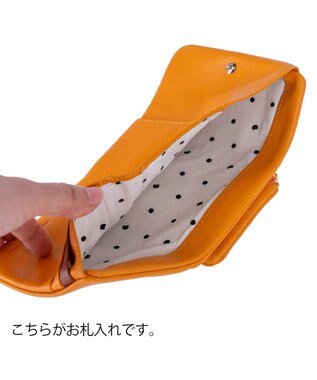 tsumori chisato CARRY ソフトラム 3つ折り財布 キャメル