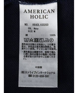 AMERICAN HOLIC ハーフジップポロシャツ／Ｐｅｔｅｒ　Ｐａｎ Navy