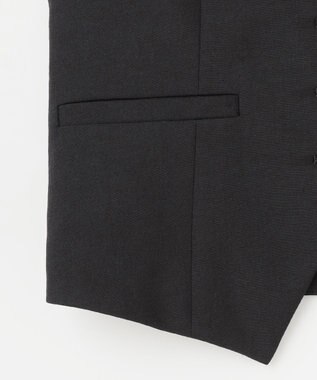 GRACE CONTINENTAL リネン混ツイルジレ ブラック