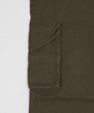WEGO ポーチ付きウォッシュドカーゴパンツ カーキ