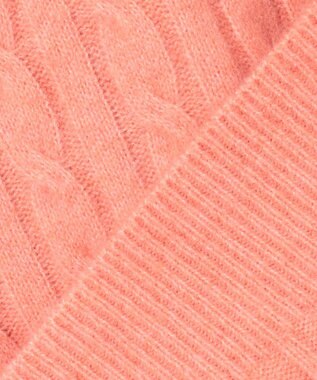 ANY SIS 【洗える】ケーブルAir ニット オレンジ