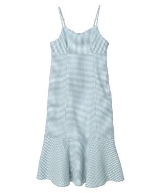 earth music&ecology チェックマーメイドキャミワンピース Black