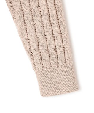 23区 S 【Oggi4月号掲載/洗える】コットンギマ ケーブル ニット ベージュ系