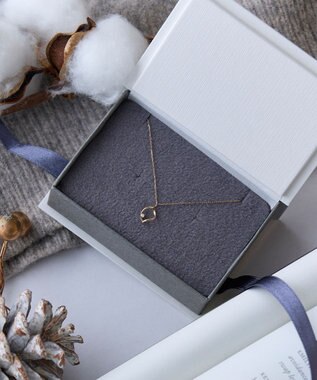 Phoebe 【K10】リーフィーダイヤモンドネックレス/全長:40cm