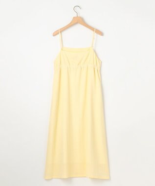 組曲 ステッチストライプドビー キャミワンピース シェルイエロー系