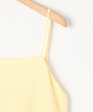 組曲 ステッチストライプドビー キャミワンピース シェルイエロー系