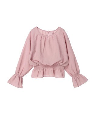 earth music&ecology シャーリングシアーブラウス Pink