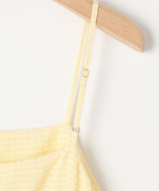 組曲 ステッチストライプドビー キャミワンピース シェルイエロー系