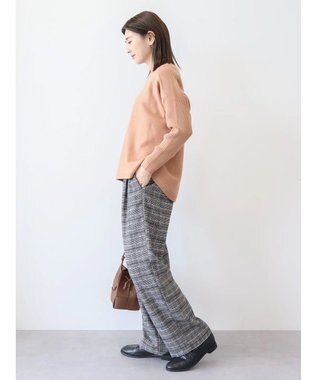 AMERICAN HOLIC バイパチ袖リブラグランニットプルオーバー Pink Beige