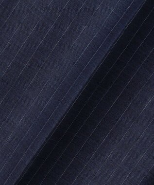 GOTAIRIKU 【Loro Piana Fabric】365 通年 3ピーススーツ(ネイビーストライプ) ダルブルー×ストライプ