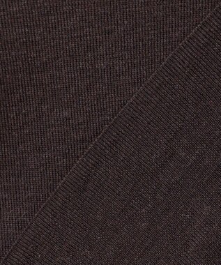 ICB 【洗える】エクストラファインメリノ クルーネックプルオーバー バーントブラウン系