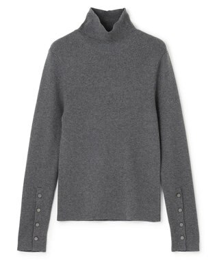 uncrave リブ ハイネックニット（uncrave STANDARD） チャコール