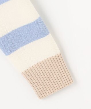 J.PRESS LADIES CAT ブロッキング ニット サックス系