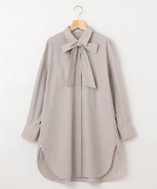 組曲 コンパクトシャーティングオーバー シャツ アイボリー系1