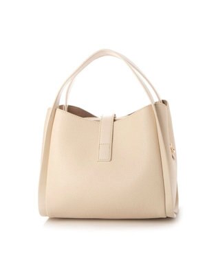 UNBILLION cachecache 3レイヤーヒネリ金具2wayトート アイボリー