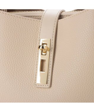 UNBILLION cachecache 3レイヤーヒネリ金具2wayトート アイボリー