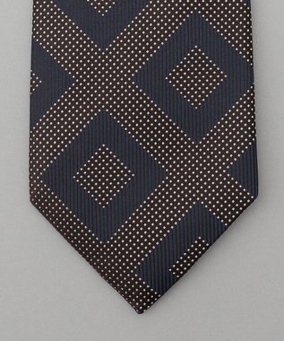 GOTAIRIKU GOTAIRIKU別注【MANTERO SETA/マンテロ・セタ】ネクタイ_スクエア柄 ネイビー系8