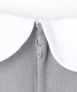 ANY KIDS 【2点セット】ノーカラー ボレロジャケット+襟付き ワンピース グレー