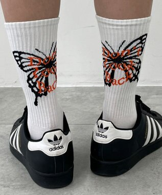 WEGO バックデザインソックス（R） ホワイト