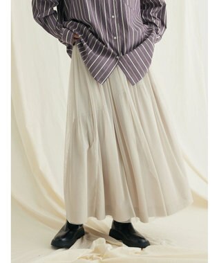 CRAFT STANDARD BOUTIQUE リバーシブルチュールスカート Gray Beige