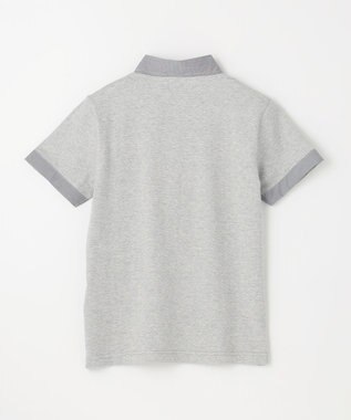 J.PRESS KIDS 【140-170cm】チェックカラー 半袖ポロシャツ グレー系
