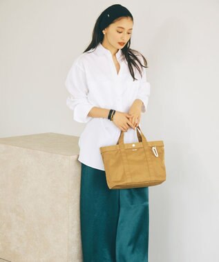 TOPKAPI 【Breath TOPKAPI】CHILLGO 保冷バッグ付き ショルダー付き ナイロン トートバッグ M / 撥水 ベージュ