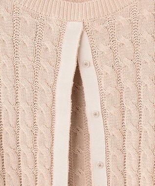 23区 S 【Oggi4月号掲載/洗える】コットンギマ ケーブル ニット ベージュ系