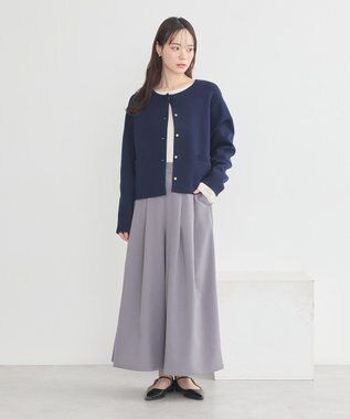 earth music&ecology 選べる丈タックスカーチョ Gray