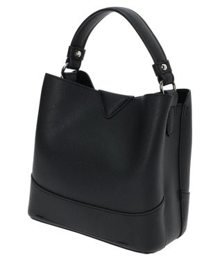 Green Parks ＯＴＯ．ＨＡ．両アオリポケットハンドバッグ Black