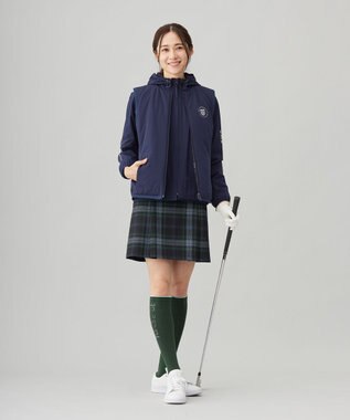 23区GOLF 【WOMEN】マルチウェイ ブルゾン＆リバーシブルベスト セットアイテム　気温の変化に対応 ネイビー系