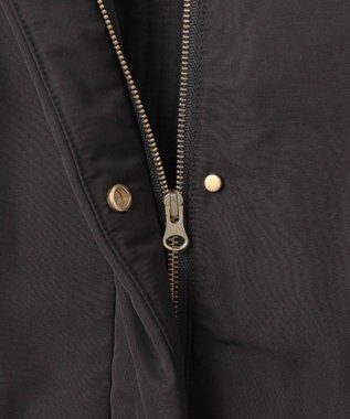 ANY SIS 【撥水・洗える】2WAYドロストフーディミドル ダウン ブラック