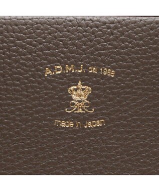 A.D.M.J. 【牛革】アノニマス/A4サイズ対応クリスタルビー付ボストン34cm カーキ