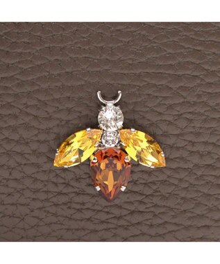 A.D.M.J. 【牛革】アノニマス/A4サイズ対応クリスタルビー付ボストン34cm カーキ