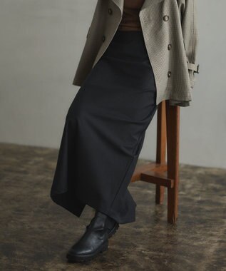 CRAFT STANDARD BOUTIQUE バイアスＩラインスカート Black