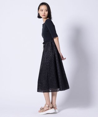 TOCCA 【洗える・消臭】FLOWER OF WINDMILL ドレス ブラック