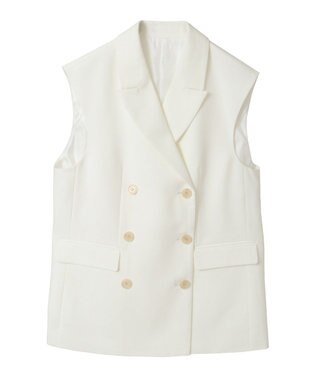 Green Parks テーラードベスト Off White