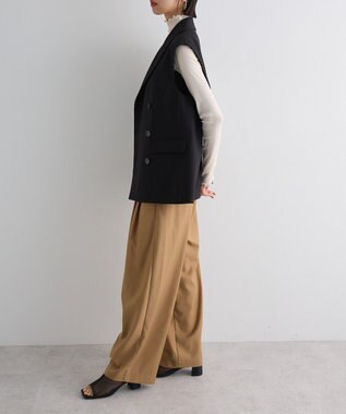 Green Parks テーラードベスト Black