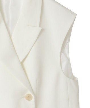 Green Parks テーラードベスト Off White