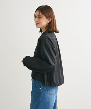 Green Parks ライトＺＩＰシャツブルゾン Black