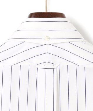 J.PRESS MEN 【PREMIUM PLEATS / 形態安定】スーピマコットンボールドストライプ ドレスシャツ / B.D. ネイビー系2
